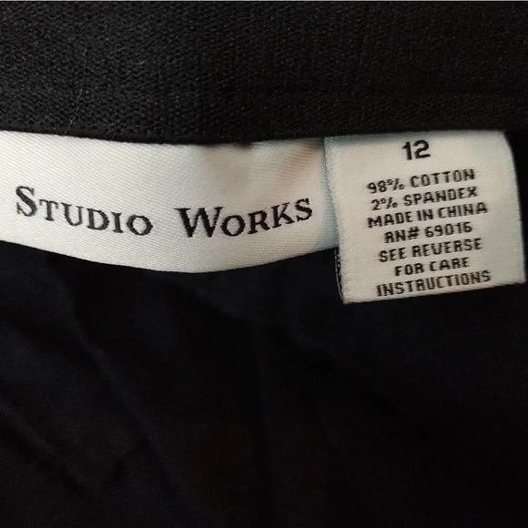 STUDIO WORKS CAREER DRESS PANTS - BLACK - Picture 3 of 4